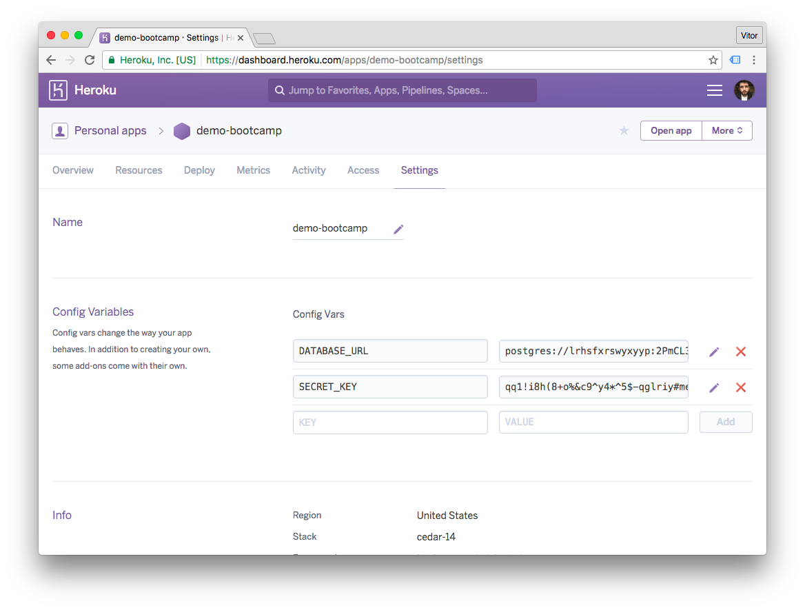 git add remote for heroku