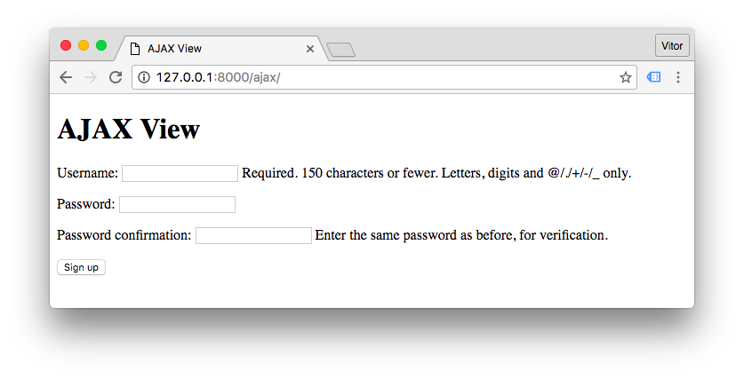 form in class django AJAX How With to Django With Work Request