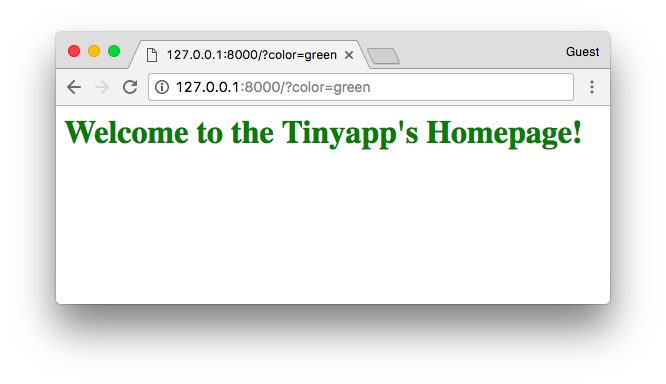 Welcome to the Tinyapp's Homepage!