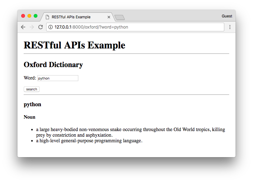 Oxford API Docs