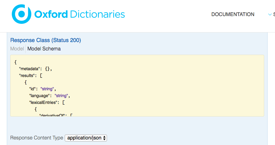 Oxford API Docs