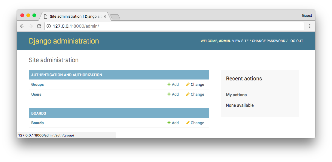 Django Admin Boards